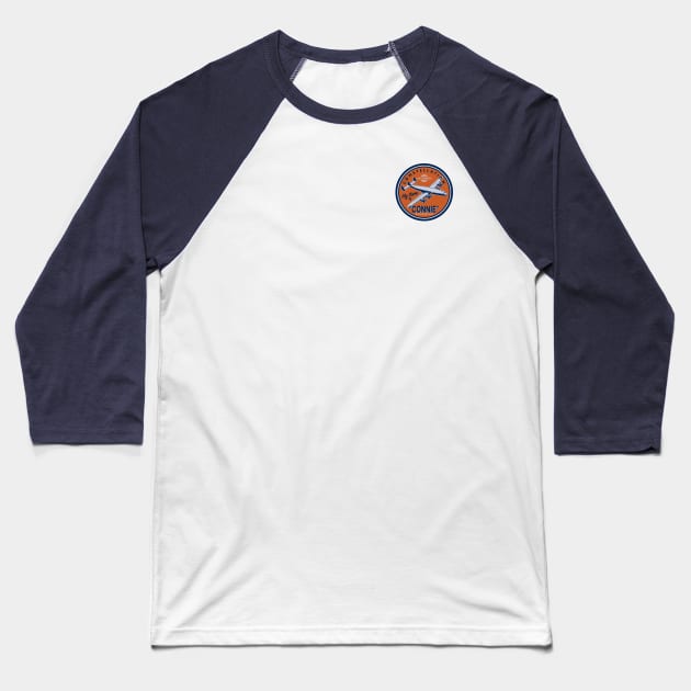 Vintage Constellation Airliner (Small logo) Baseball T-Shirt by TCP